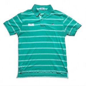 Southern Tide The Skipjack Polo Shirt - Green Striped